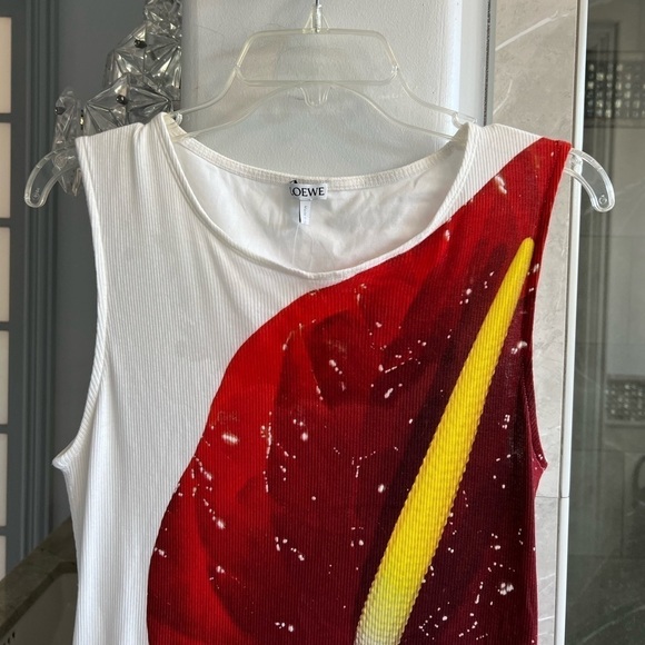 LOEWE Anthurium Print Tank Midi Dress - Picture 6 of 15